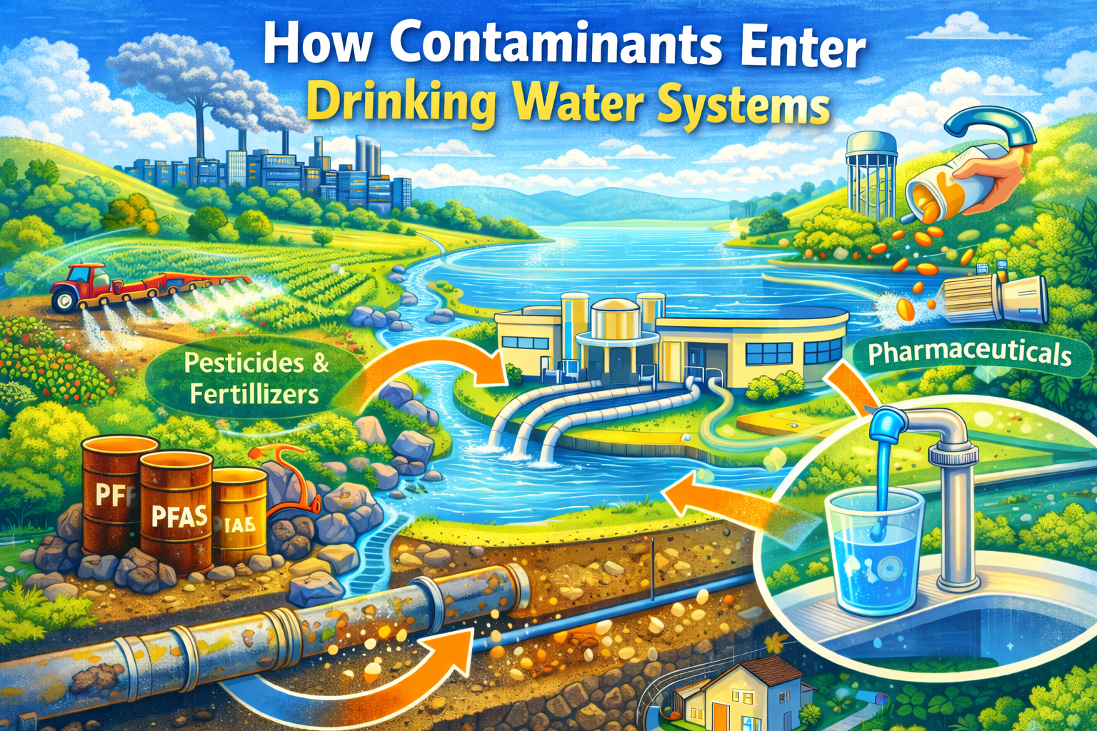 How Contaminants Enter Drinking Water Systems – The Swell Score