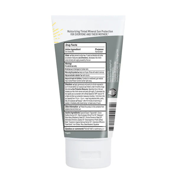 Ingredients of Earth Harbor - Tinted Mineral Sunscreen Lotion SPF 40