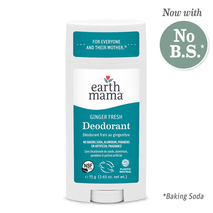 Ginger Fresh Earth Mama Deodorant with no Banking Soda