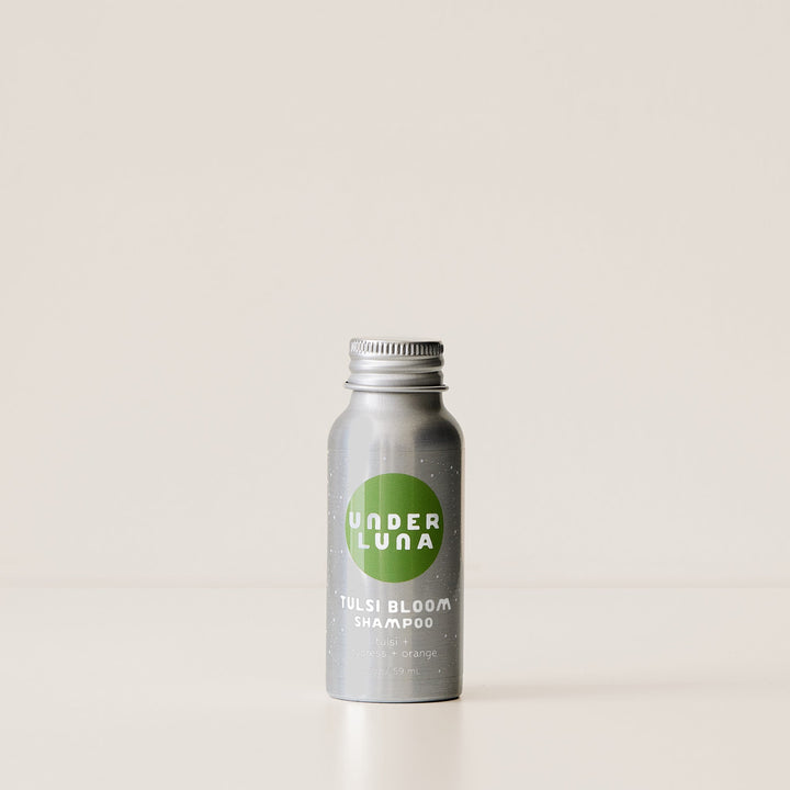 Tulsi Bloom Shampoo Under Luna 2 oz Trial + Travel Bottle