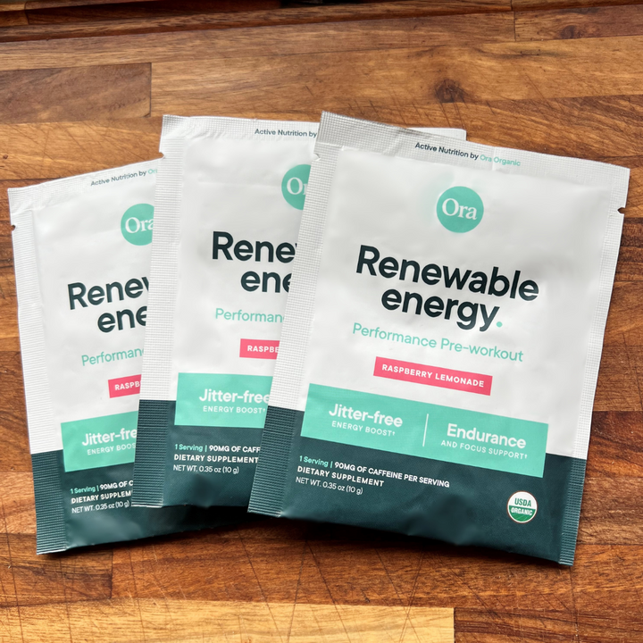 Ora Organic Renewable Energy Natural Pre-Workout 1 Set (3 packs)