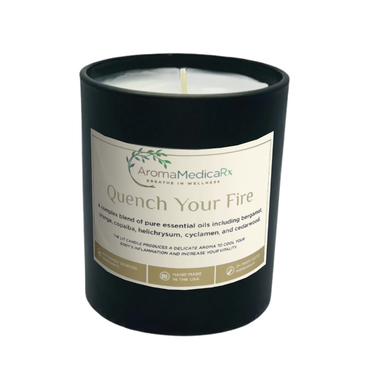 AromaMedicaRx Quench Your Fire Medicinal Coconut Soy Candle to help Relieve Inflammation