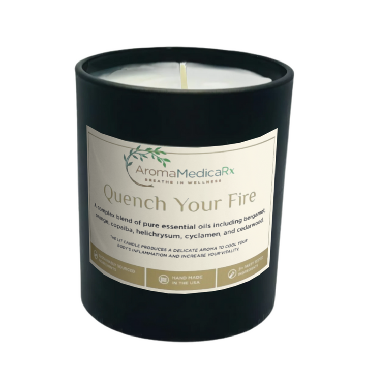 How to use AromaMedicaRx Quench Your Fire Medicinal Coconut Soy Candle?