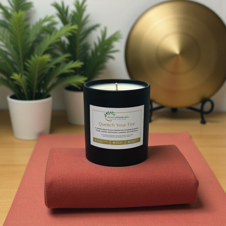 AromaMedicaRx Quench Your Fire Medicinal Coconut Soy Candle to help Relieve Inflammation