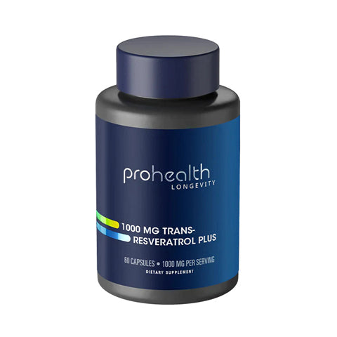 Prohealth Longevity Trans-Resveratrol Plus - 1000 mg per serving, 60 capsules