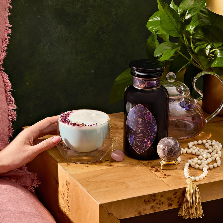 Magic Hour Amethyst: Strawberry-Passionfruit Gemstone Wellness Tea  Mood-Boosting Flavor