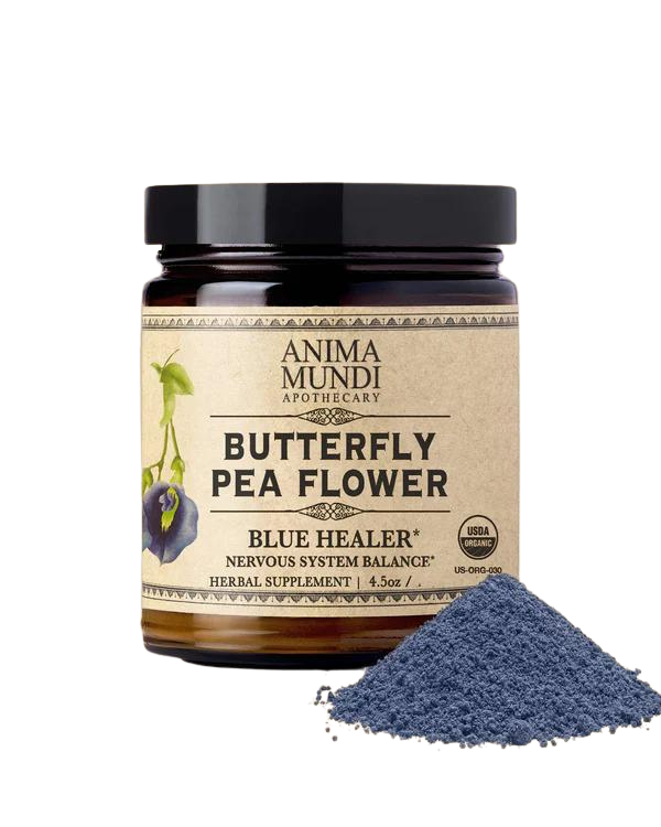 Anima Mundi BUTTERFLY PEA FLOWER Powder Organic Blue Healer