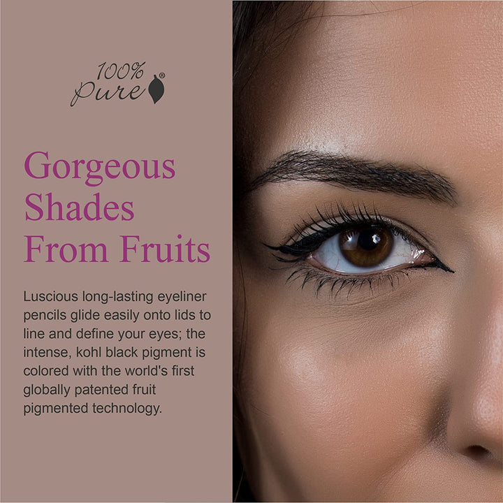 100% PURE – Long Last Eyeliner - Gorgeous Shades from Fruits 