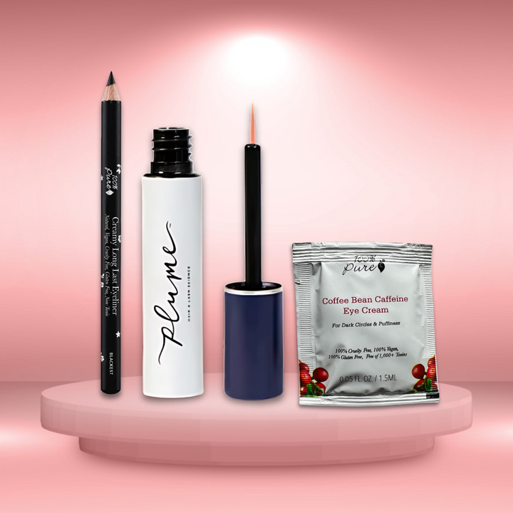 With the Dazzling Eyes Bundle, you can achieve long, full lashes, define your eyes