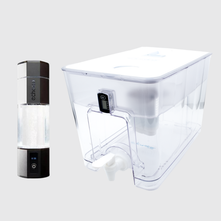 Hydrogen Hydration Combo: Echo Go+ Bottle & Epic Pure Water Dispenser