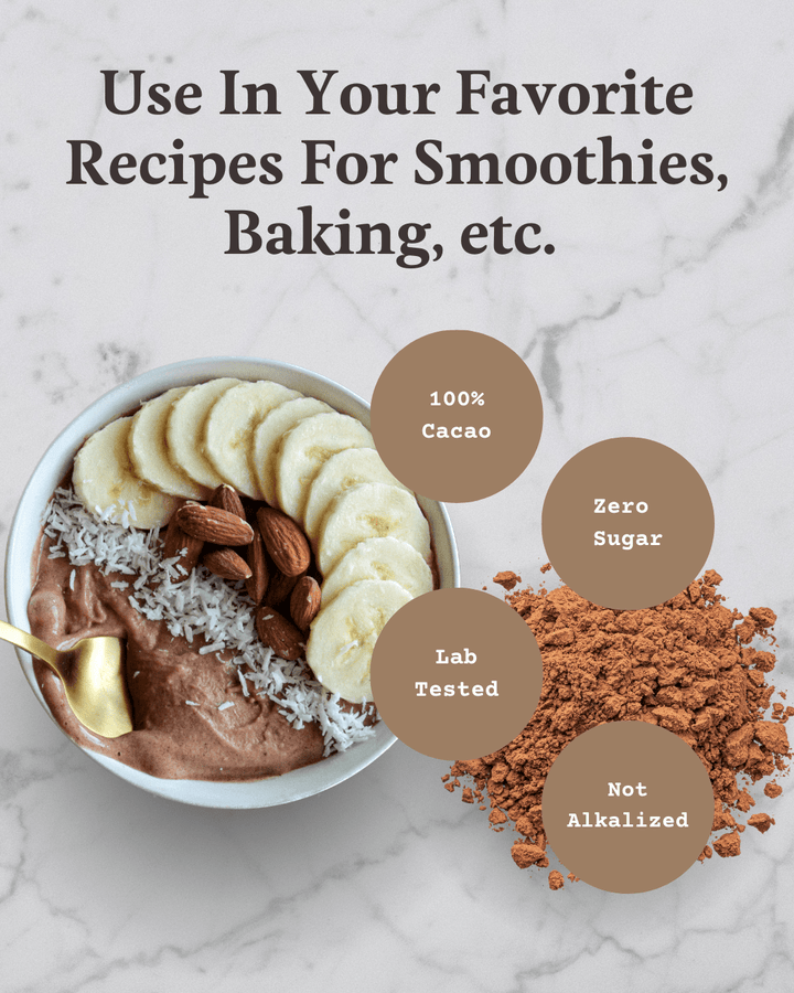 Ora Cacao Triple Fat Cacao Powder antioxidant rich