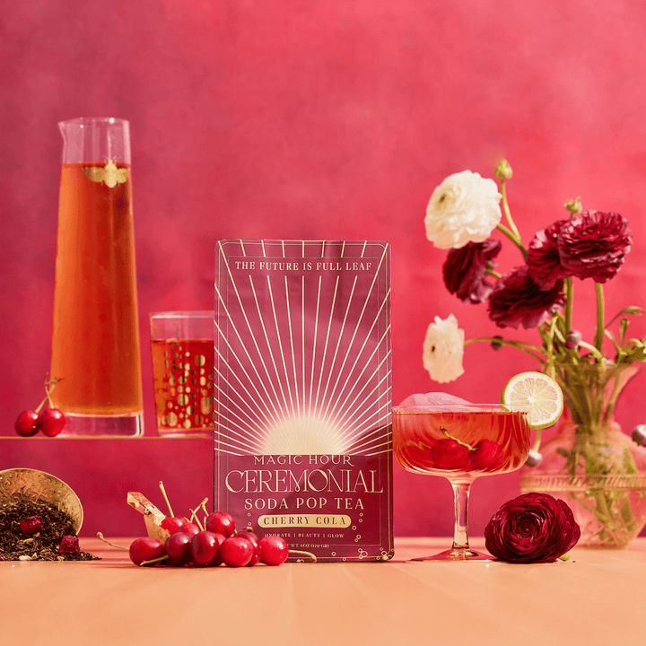 Magic Hour Cherry Cola Black Tea: Ceremonial Soda Pop Tea Naturally Sugar-Free & Clean
