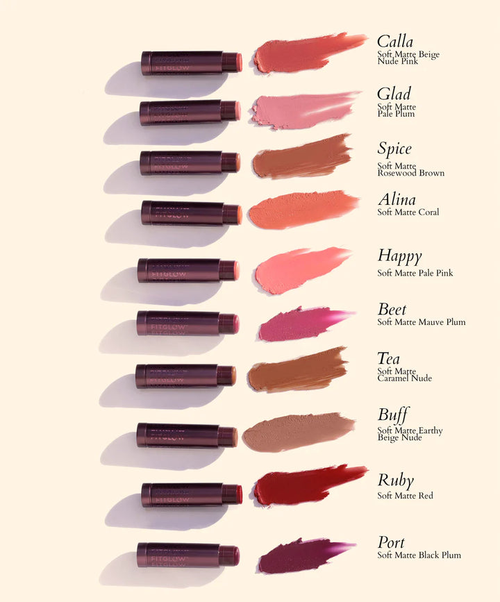 Lipstick Palette of Fitglow Beauty Cloud Collagen Lipstick + Cheek Balm