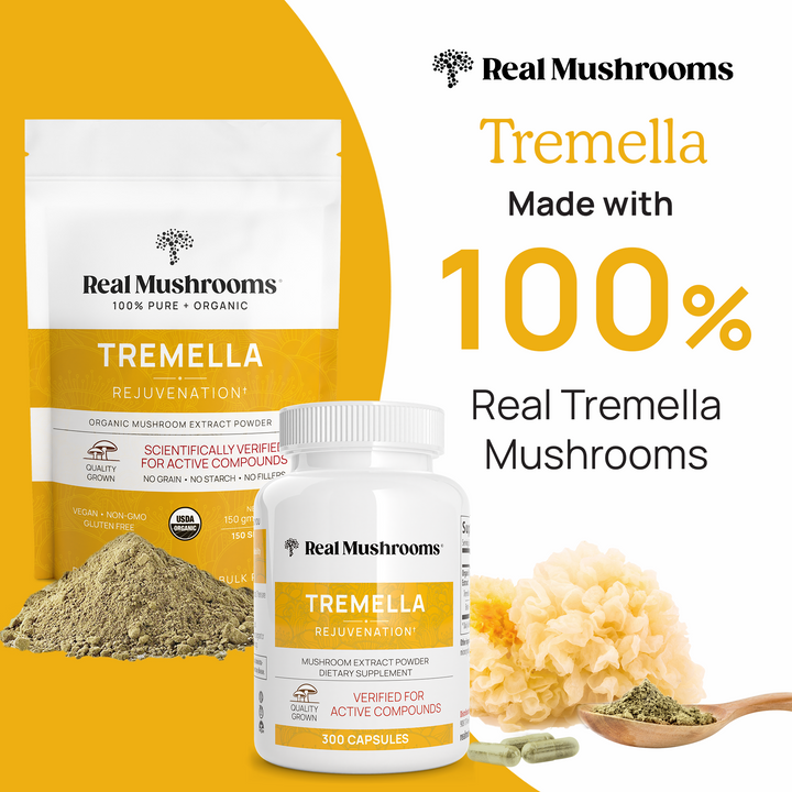 Organic Tremella is made with 100% real tremella mushrooms