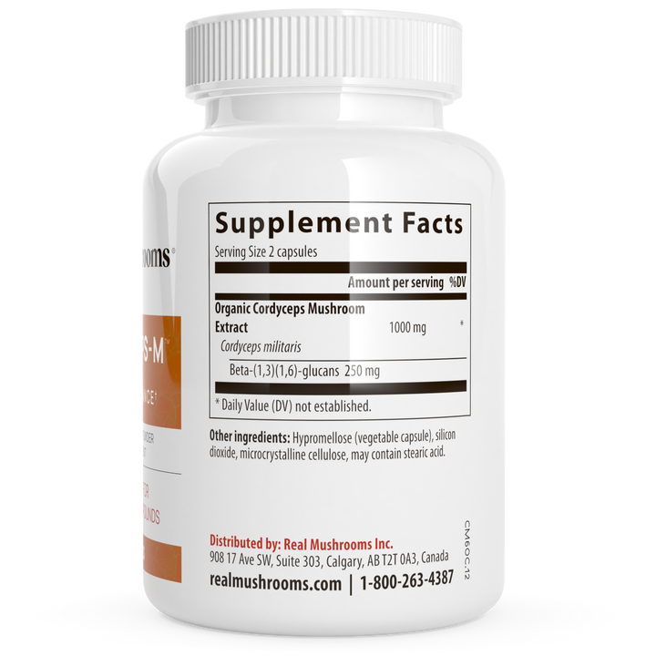 Real Mushrooms Cordyceps-M Supplement Facts