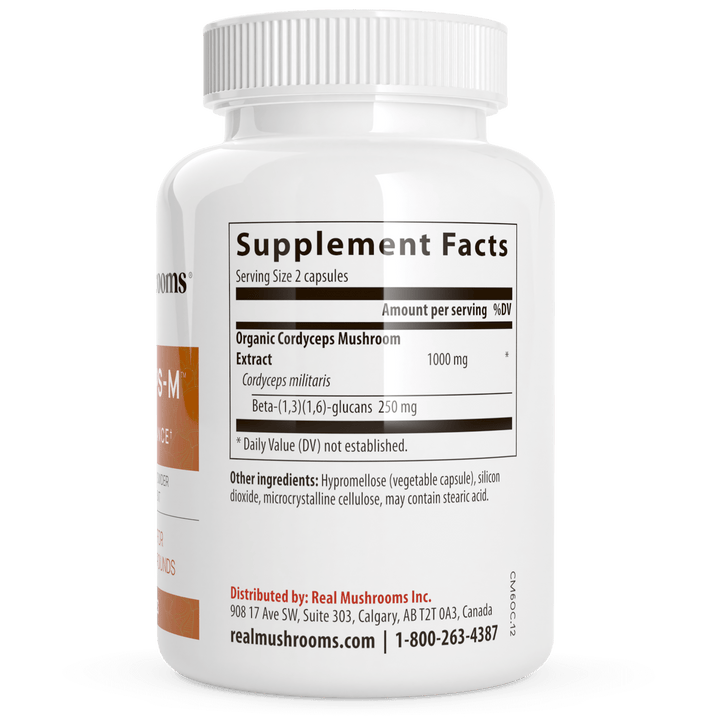 Real Mushrooms Cordyceps-M Supplement Facts