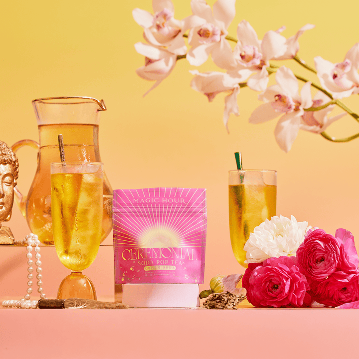Magic Hour Cream Soda White Tea: Ceremonial Soda Tea Naturally Clean & Sugar-Free