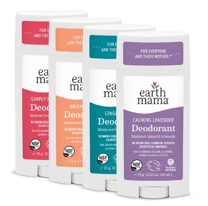 Earth Mama Deodorant in 4 scents