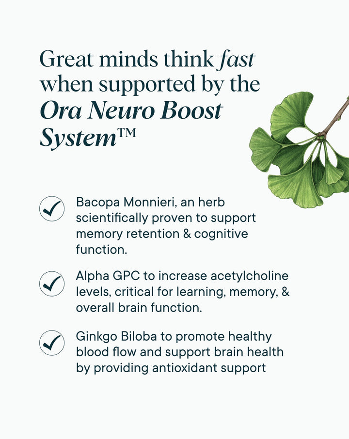 Ora Organic Cognitive Support Supplement – The Swell Score