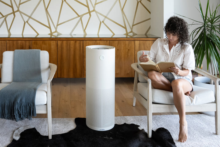 JASPR Air Purifier - Relaxing while reading books