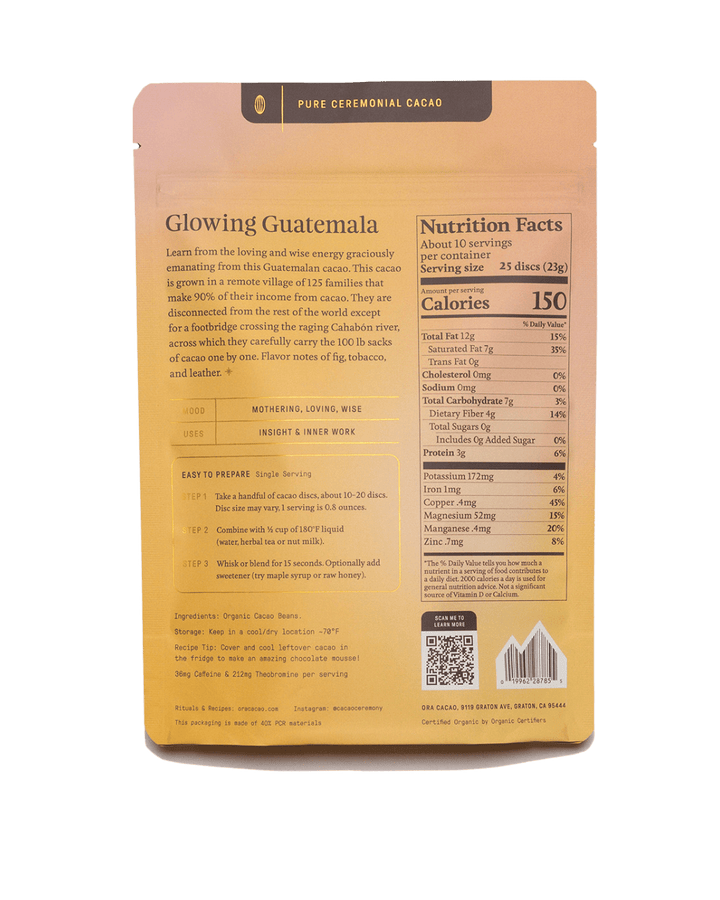 Ora Cacao Ora Glowing Guatemala Single-Origin Flavor