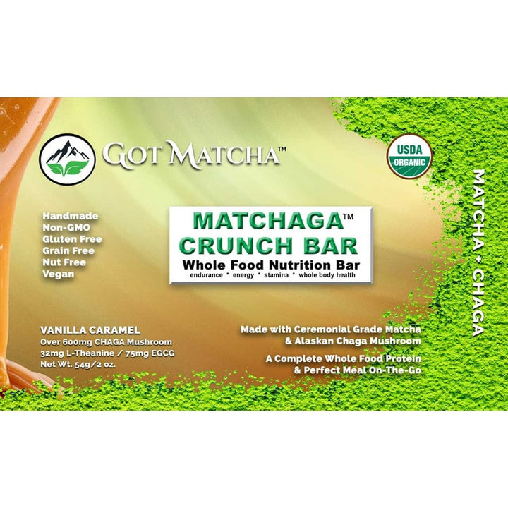 Got Matcha – Matchaga Crunch Energy Bar - Pack of 6 bars