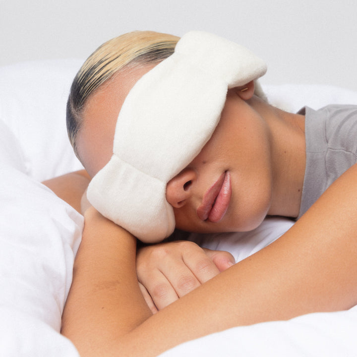 Nodpod Sleep Mask easing stress and anxiety so you fall asleep faster