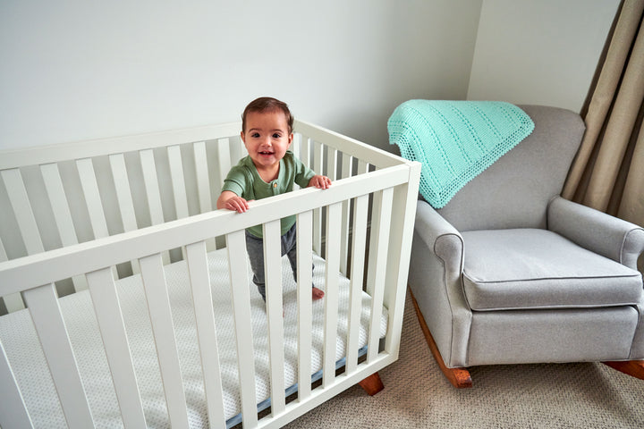 Choose the Lullaby Earth Gentle Start Breathable Crib Mattress for a sleep solution that delivers unparalleled safety, comfort, and convenience.