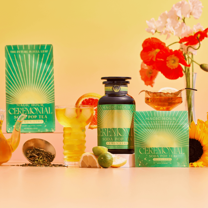 Magic Hour Lemon Lime Green Tea: Ceremonial Soda Pop Tea