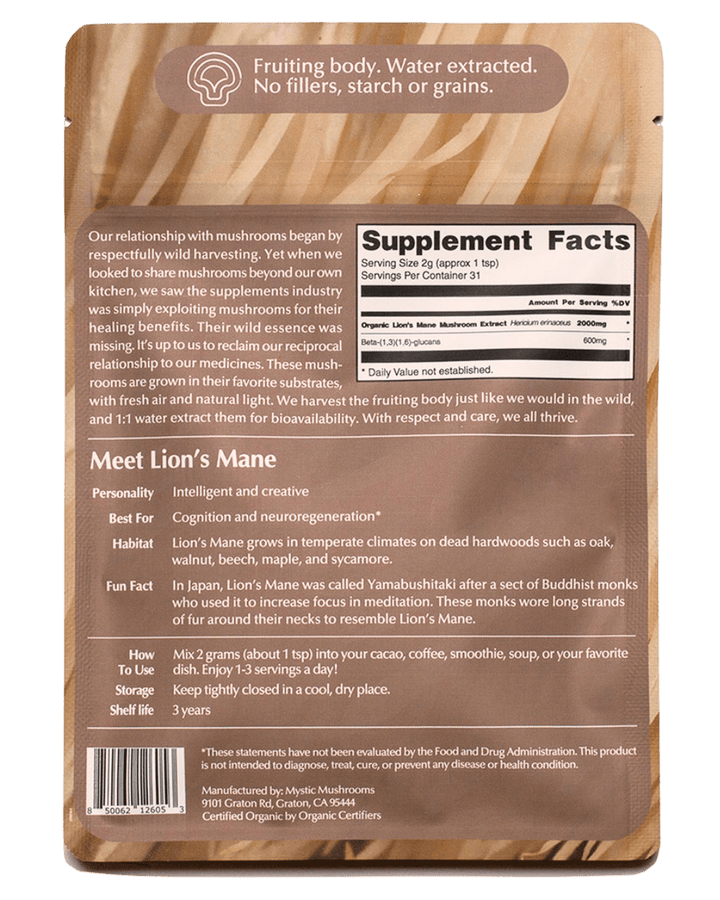 Mystical Mushrooms Lion's Mane Sharpen Your Mind—Lion’s Mane Mushroom for Cognitive Clarity
