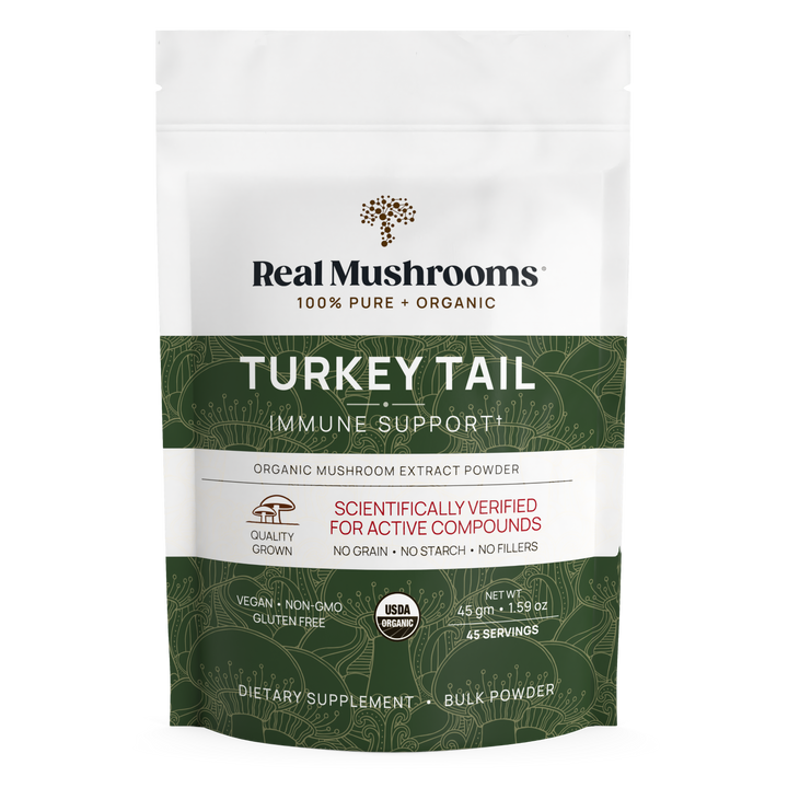 REAL MUSHROOMS Turkey Tail Extract - Bulk Powder 
