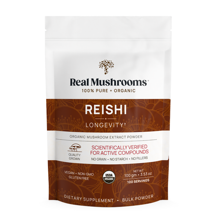Real Mushrooms Organic Reishi Mushroom Powder 