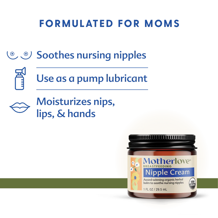 Motherlove Breastfeeding Nipple Cream Formulated for Moms