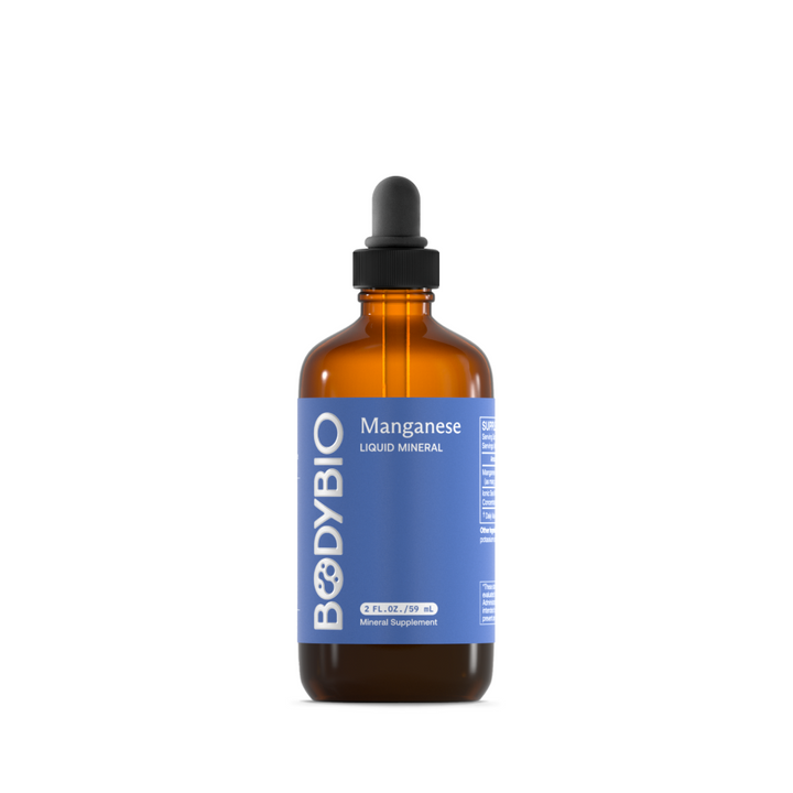 BodyBio Liquid Manganese Drops for Bone, Metabolism & Antioxidant ...