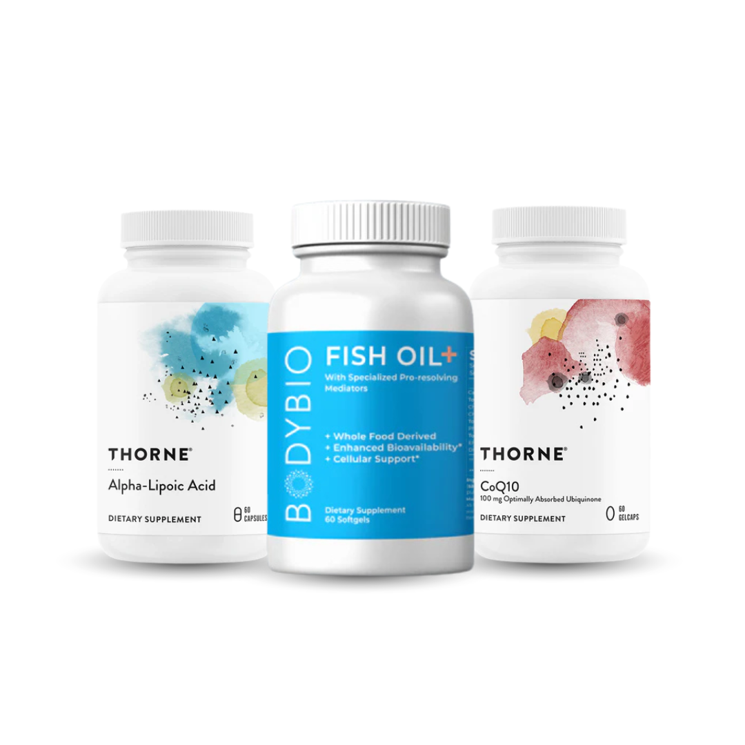 Mitochondrial Antioxidant Defense Stack — Inspired by Dr. David Sinclair