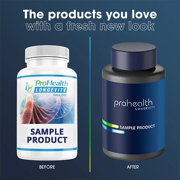 Prohealth Longevity NMN Pro™ 500 - Uthever® NMN new vs old packaging