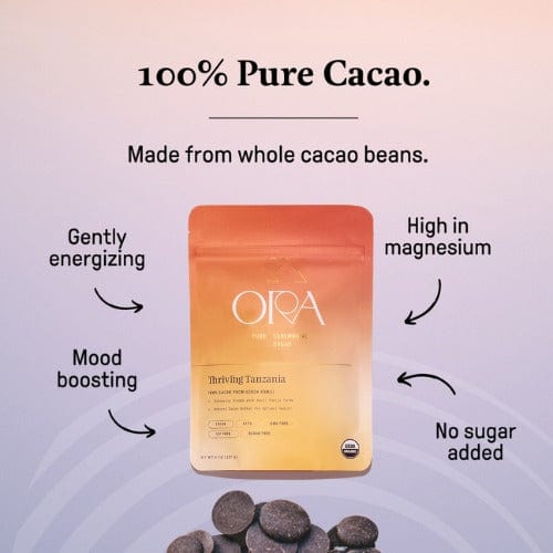 Ora Cacao Thriving Tanzania a single-origin ceremonial blend crafted to energize, nourish, and inspire your daily rituals