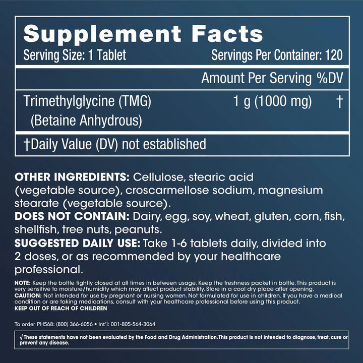 Prohealth Longevity TMG Pro Tablets - 1000 mg, 120 tablets – The Swell ...