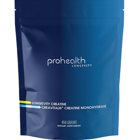 Prohealth Longevity - Longevity Creatine - Creavitalis Creatine Monohydrate - 5 grams per serving, 450 grams
