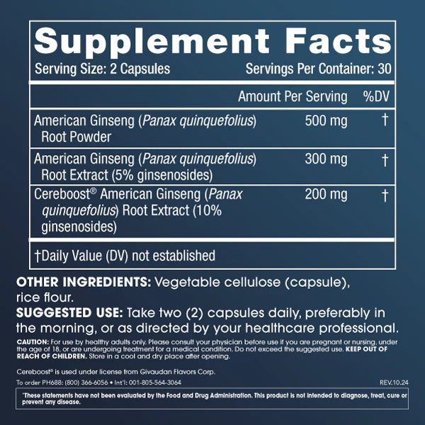 ProHealth Longevity Full Spectrum Ginseng - 60 capsules – The Swell Score