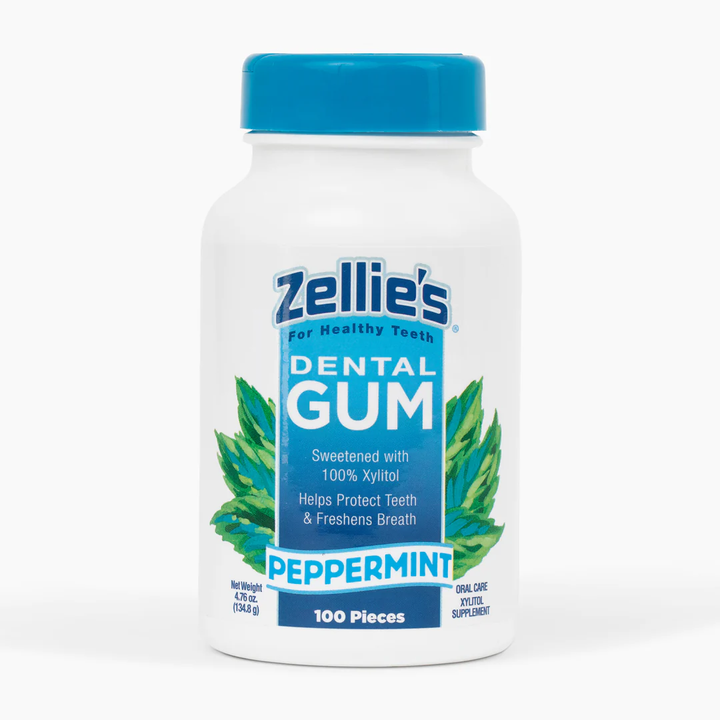 Zellie's Xylitol Gum - 100 ct - PEPPERMINT FLAVOR