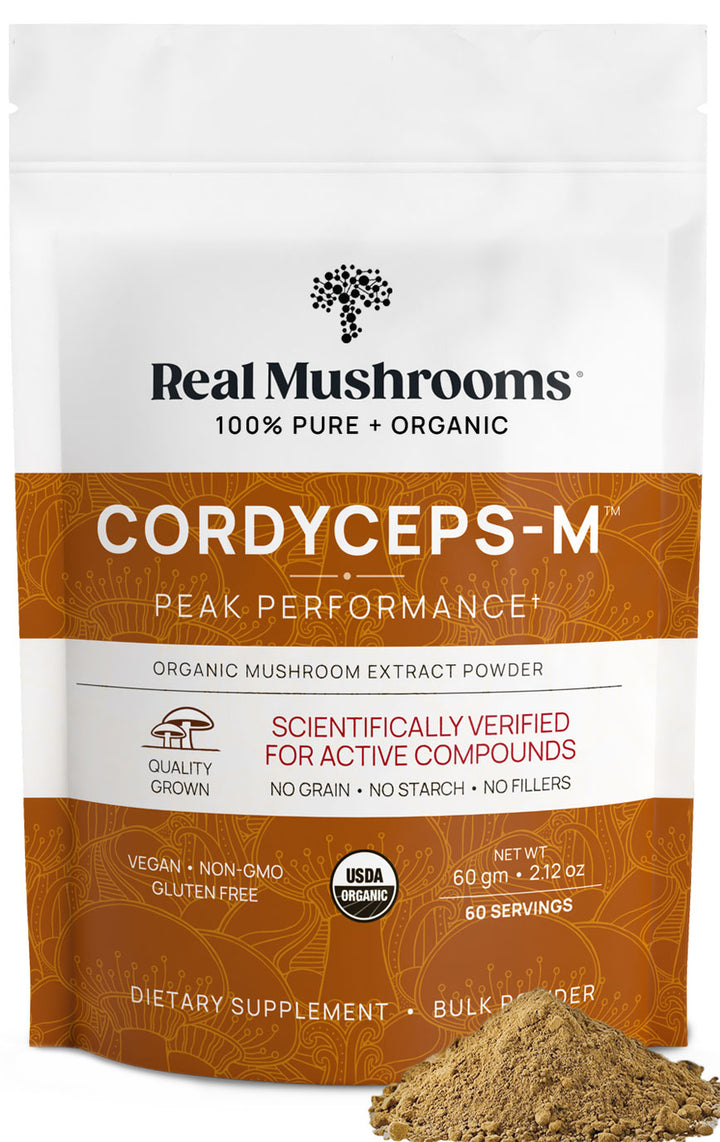 REAL MUSHROOMS Organic Cordyceps Mushroom 60 servings