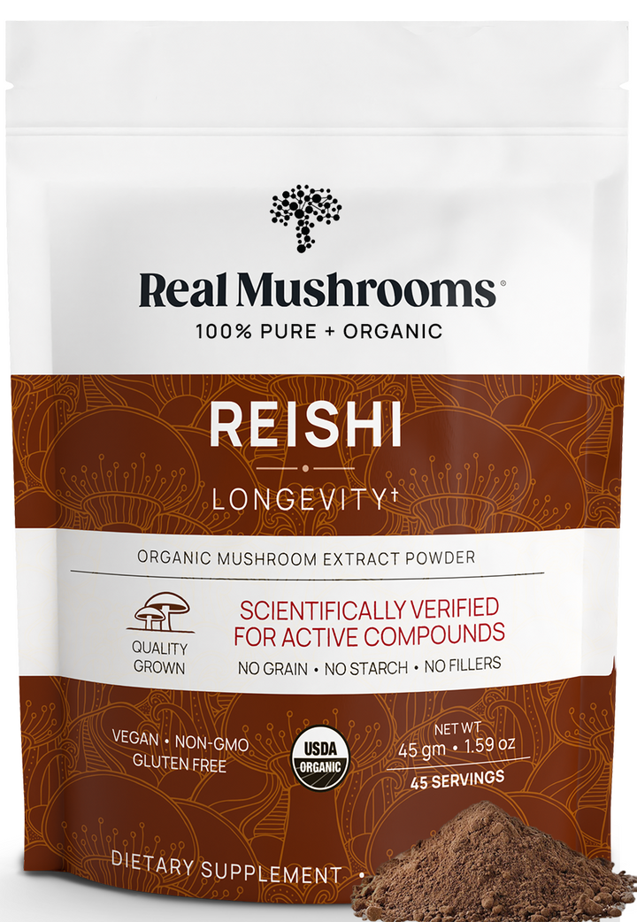 Real Mushrooms Organic Reishi Mushroom 45 servings 