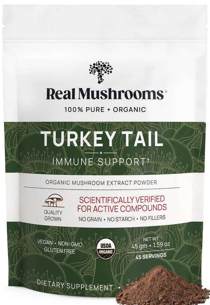 REAL MUSHROOMS Turkey Tail Extract 45 servings 