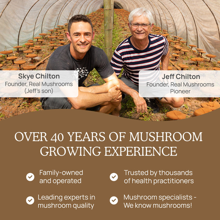 REAL MUSHROOMS history of mushroom growing