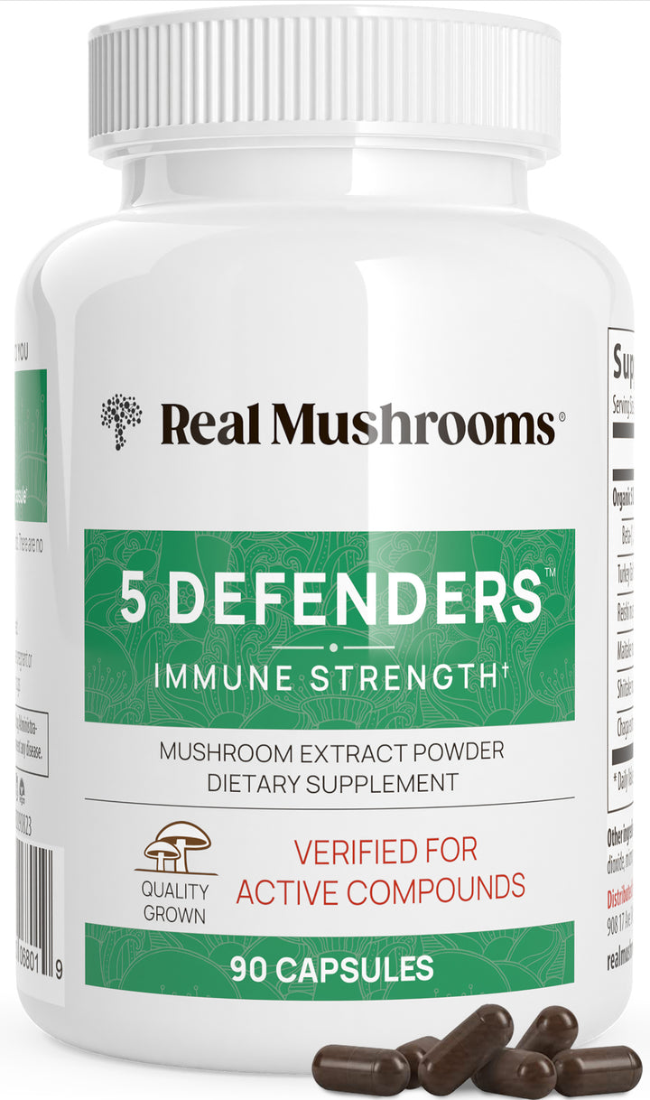 REAL MUSHROOMS 5 Defenders Organic Mushroom Blend