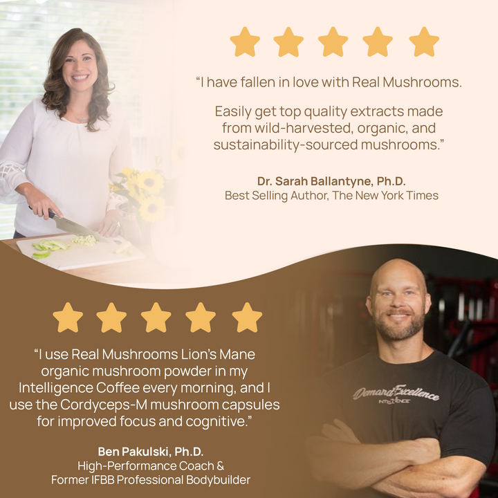 REAL MUSHROOMS Organic Lions Mane Mushroom costumers feedback