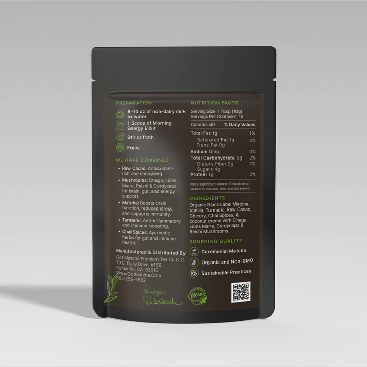 How to prepare Got Matcha - RAW EARTH ELIXIR Coffee Replacement?