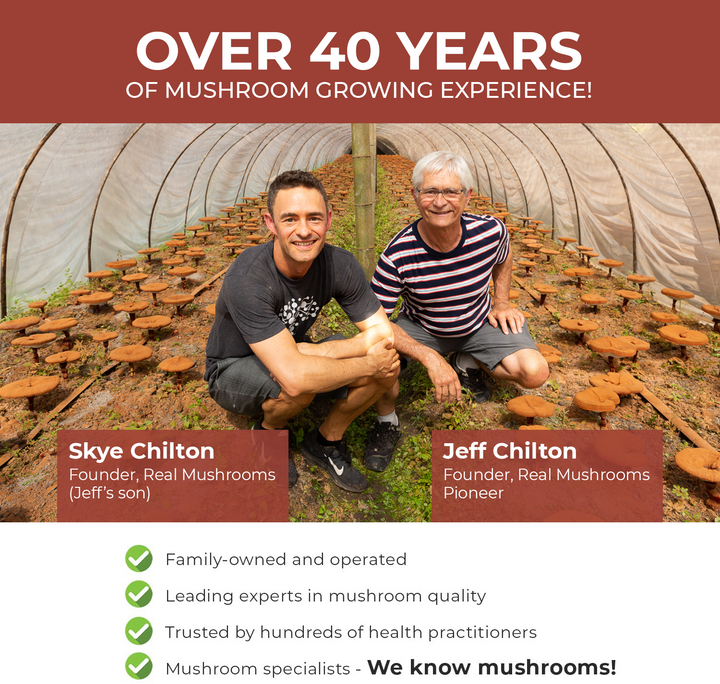 REAL MUSHROOMS experts with 40 years experience 