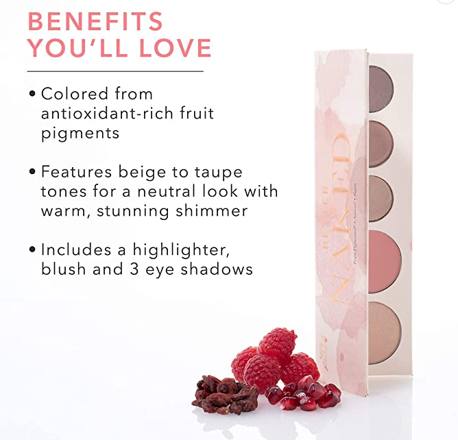 100% PURE Better Naked Makeup Palette Benefits